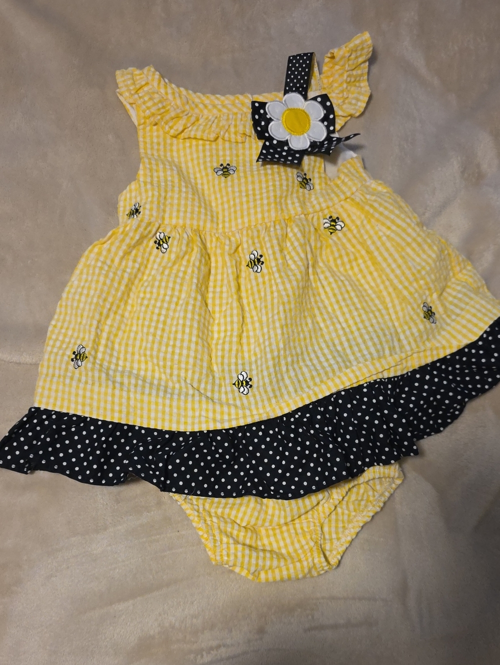 Counting Daisies Seersucker Bee Outfit